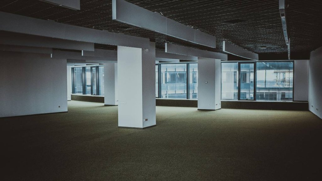 A sizeable empty office space